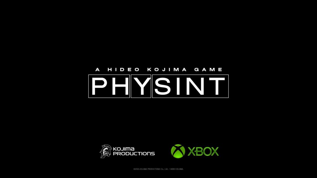 Teaser ufficiale di PHYSINT diffuso da Kojima Productions per annunciare la partnership con Xbox