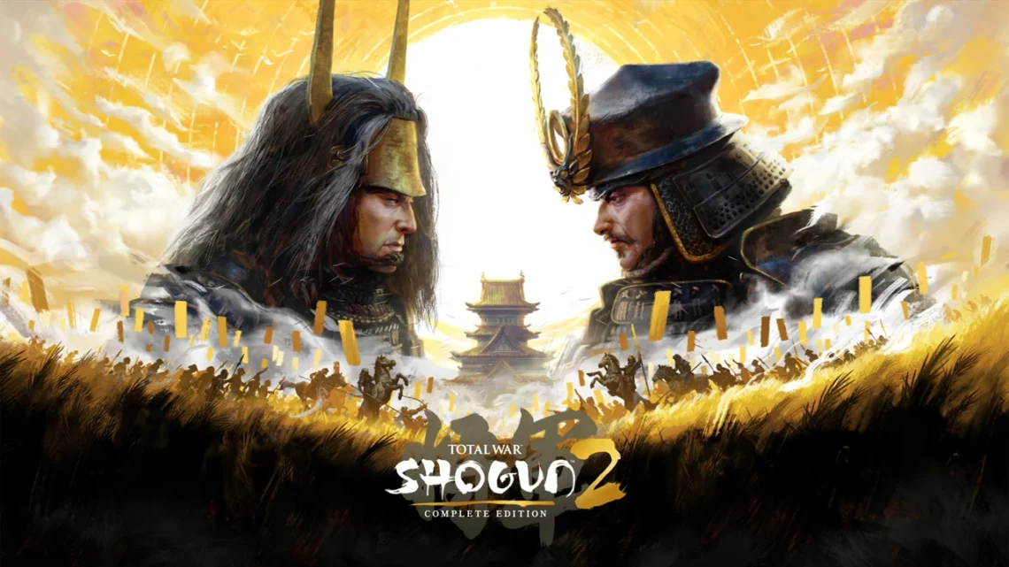 Key Art ufficiale di Total War: SHOGUN 2 Complete Edition con il comandante samurai e il logo di Creative Assembly e SEGA