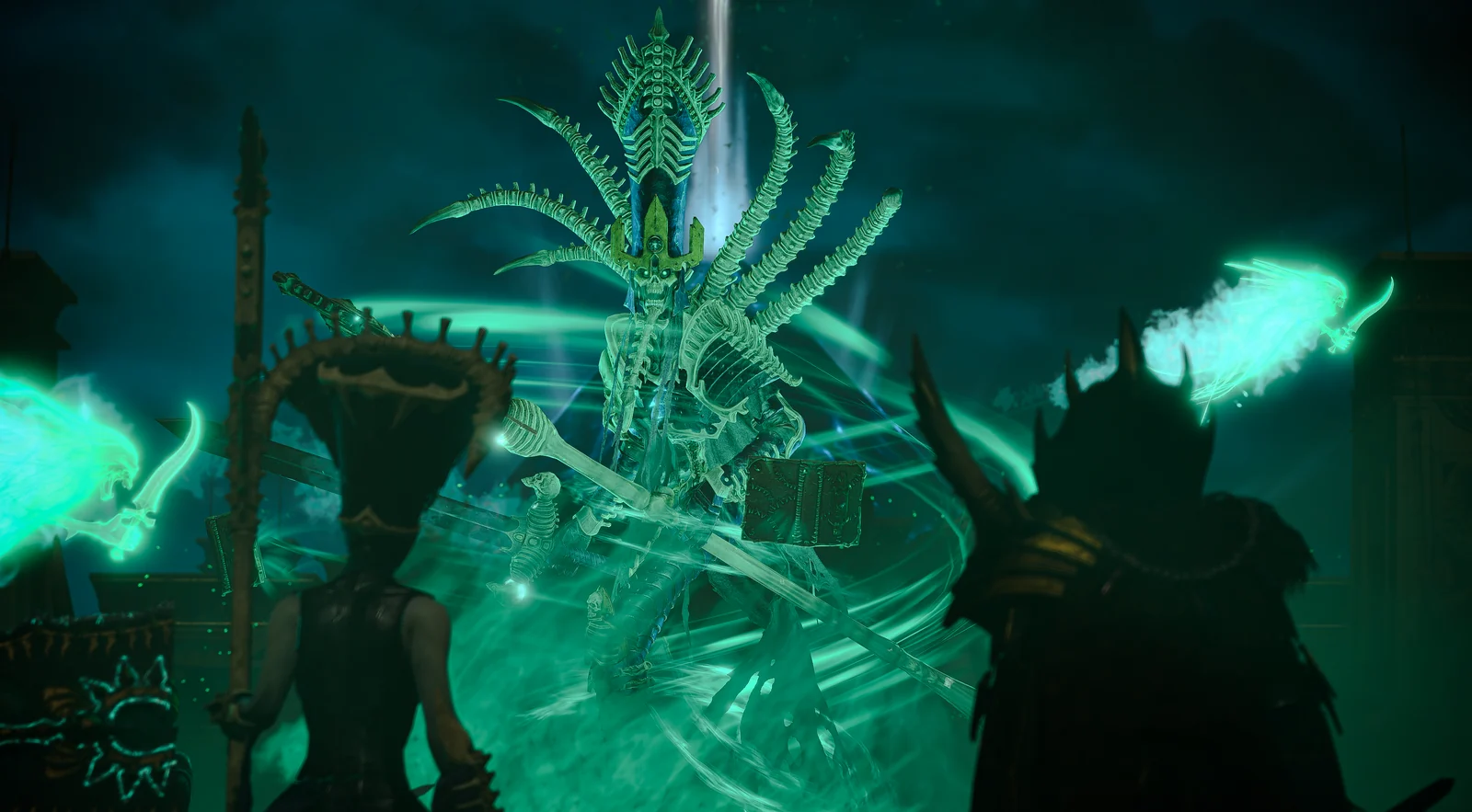 Render in alta risoluzione di Nagash, Lord Leggendario della Non-morte in Total War: WARHAMMER III