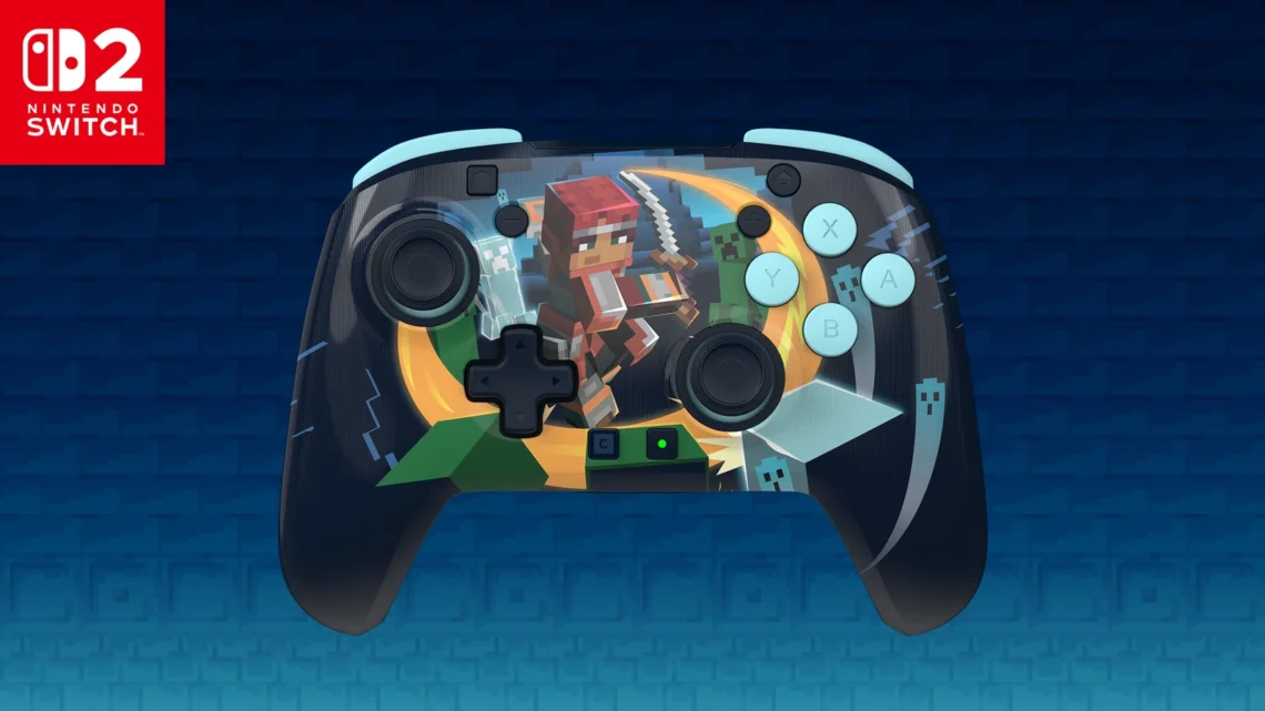 Il nuovo controller Turtle Beach Rematch Wireless a tema Minecraft Dungeons II con scocca lenticolare dinamica e licenza Nintendo Switch 2