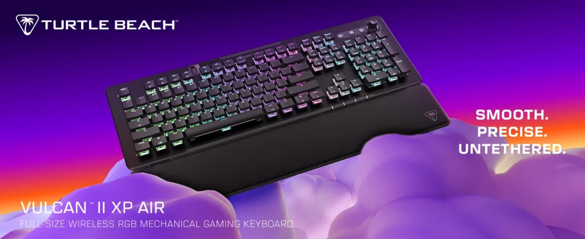 La nuova tastiera meccanica wireless da gaming Turtle Beach Vulcan II XP Air con retroilluminazione RGB AIMO