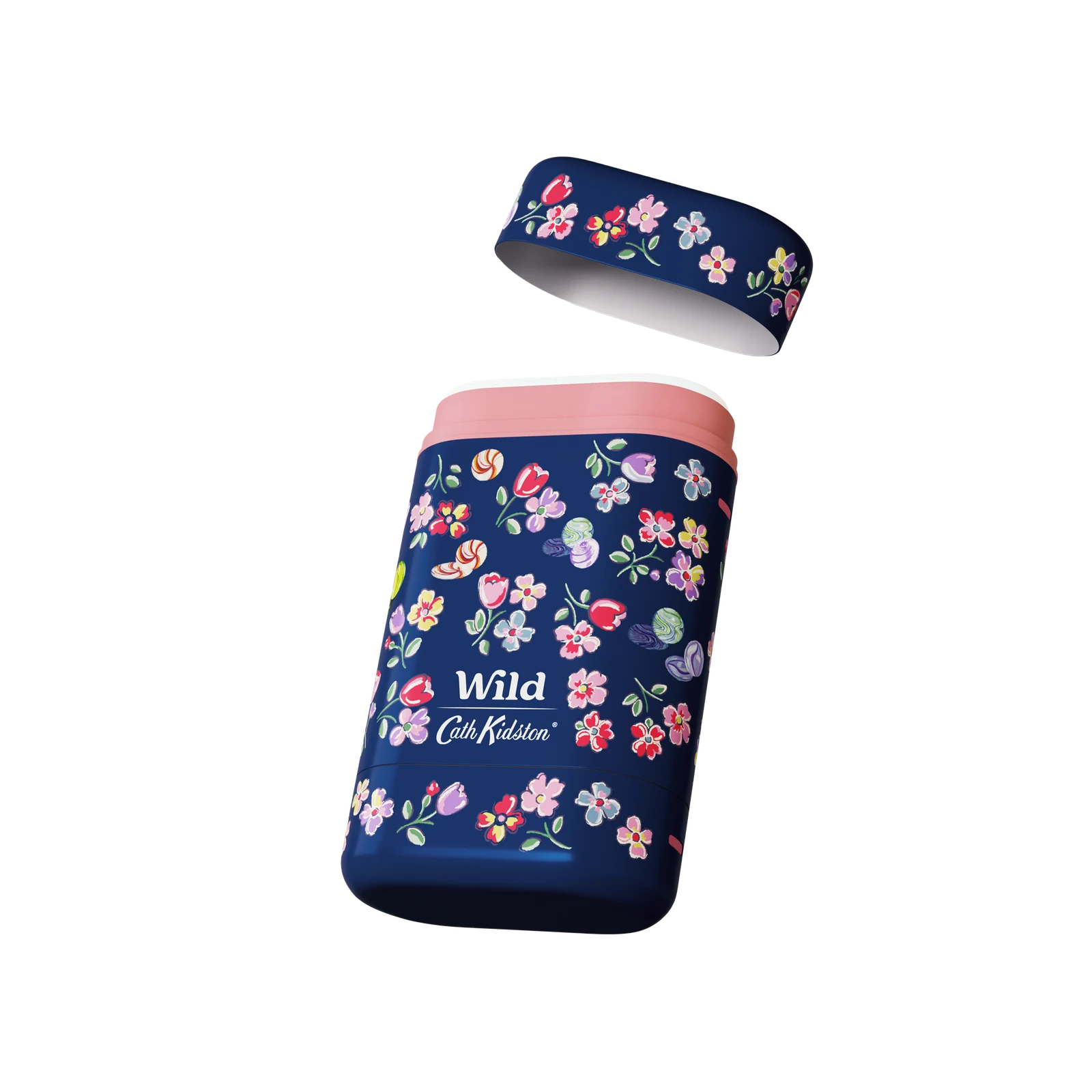 Custodia ricaricabile in alluminio anodizzato Wild Deodorant con motivo floreale ditsy