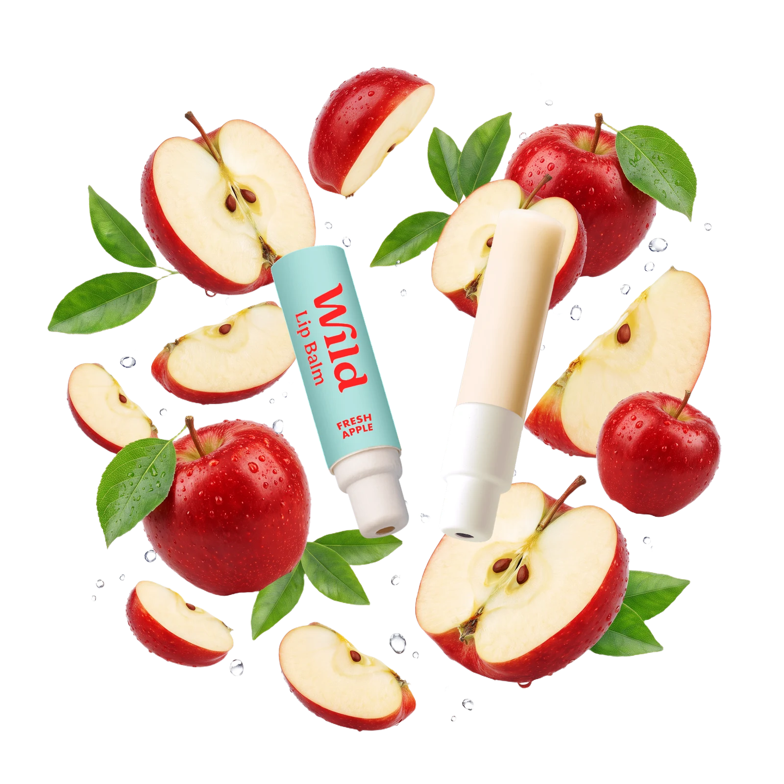 Wild Refillable Lip Balm confezione con ricarica Fresh Apple