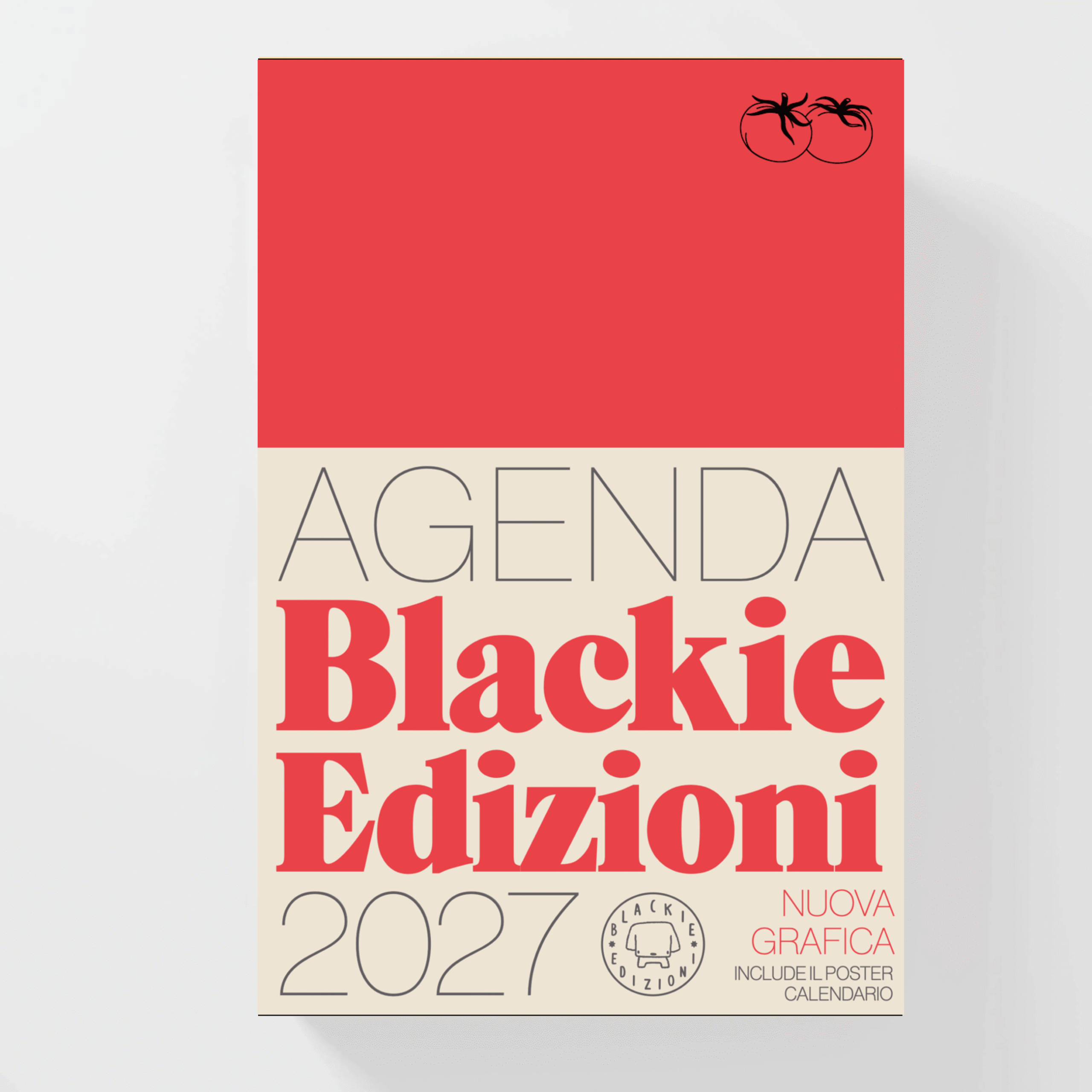 Fotografia ufficiale di Agenda Blackie 2027 pubblicata da Blackie Edizioni