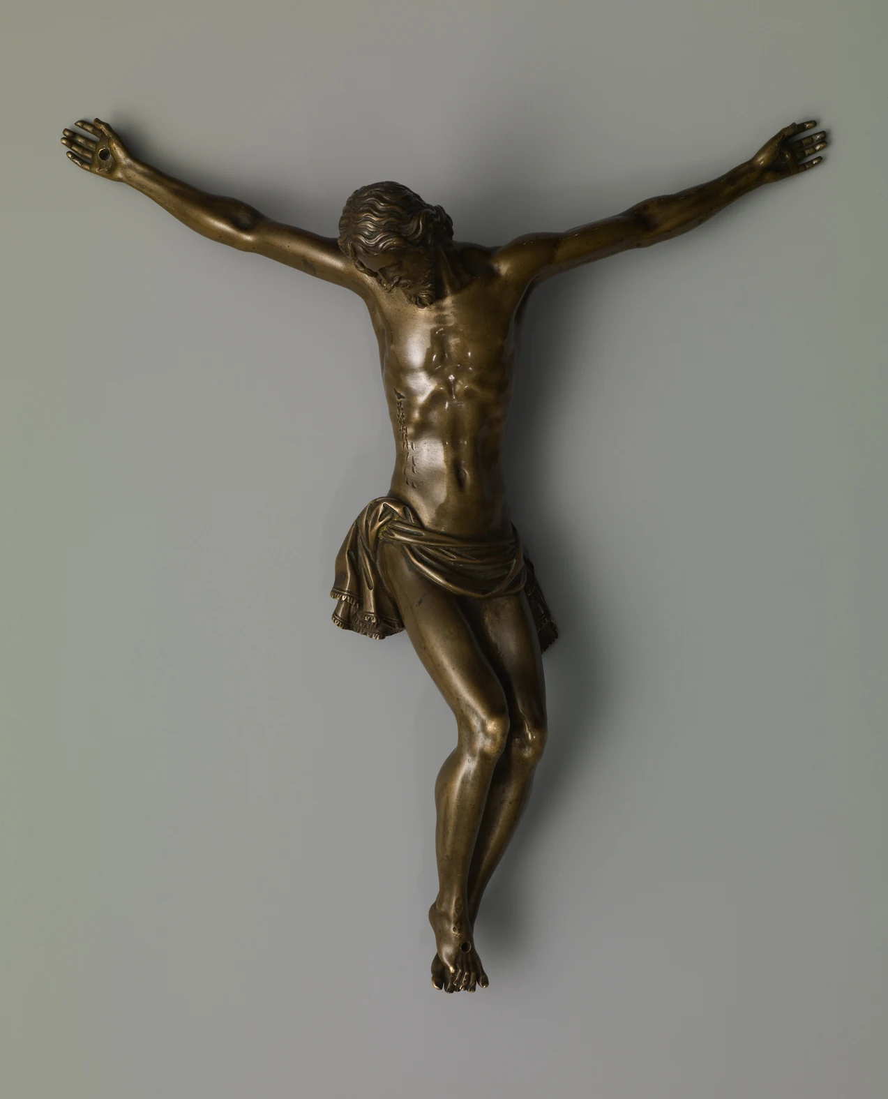 Crocifisso manierista in bronzo di Antonio Susini su modello del Giambologna