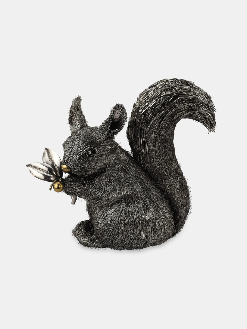 Scultura decorativa in argento Scoiattolo Collezione Furry Buccellati