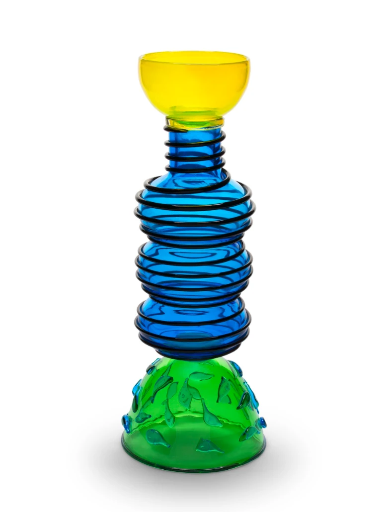 Vaso scultura Alioth di Ettore Sottsass Memphis Milano