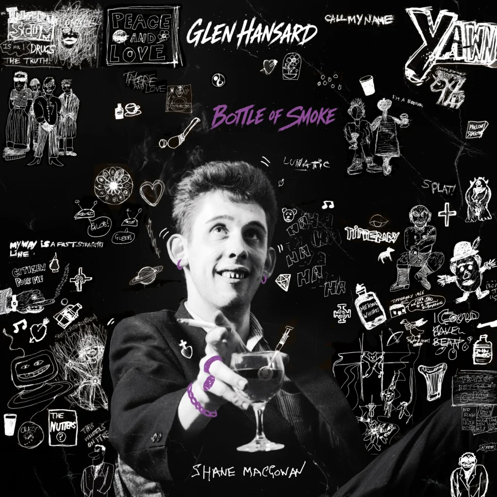 Artwork ufficiale del singolo Bottle of Smoke di Glen Hansard tributo a Shane MacGowan