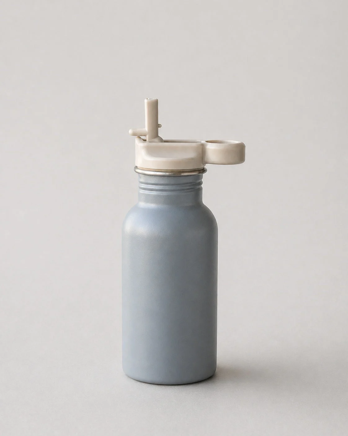 Borraccia in acciaio inox 18/8 da 400 ml Strawlid Bottle color Ocean con beccuccio in morbido silicone ribaltato