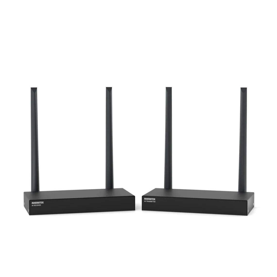 Coppia di trasmettitore e ricevitore Marmitek TV Anywhere Wireless 4K con antenne orientabili e chassis nero