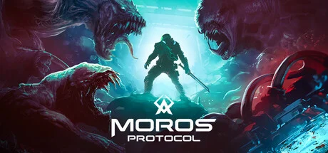 Artwork fantascientifico di Moros Protocol con il soldato Alex e creature aliene Darkphage