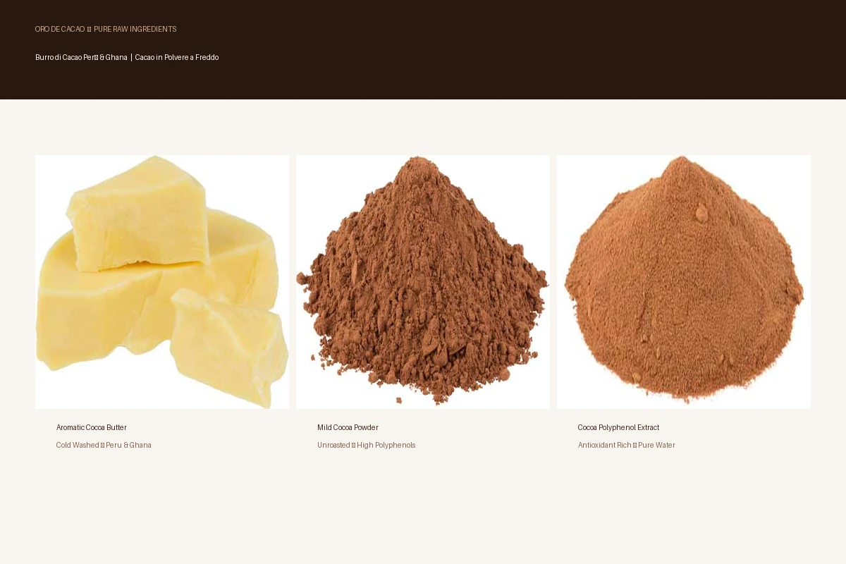 Oro de Cacao - Oro De Cacao Ingredienti Puri Hero Packshot