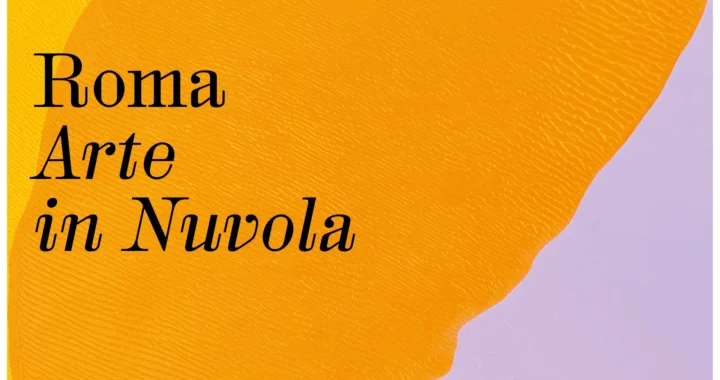 Banner ufficiale della sesta edizione di Roma Arte in Nuvola 2026 alla Nuvola dell'Eur