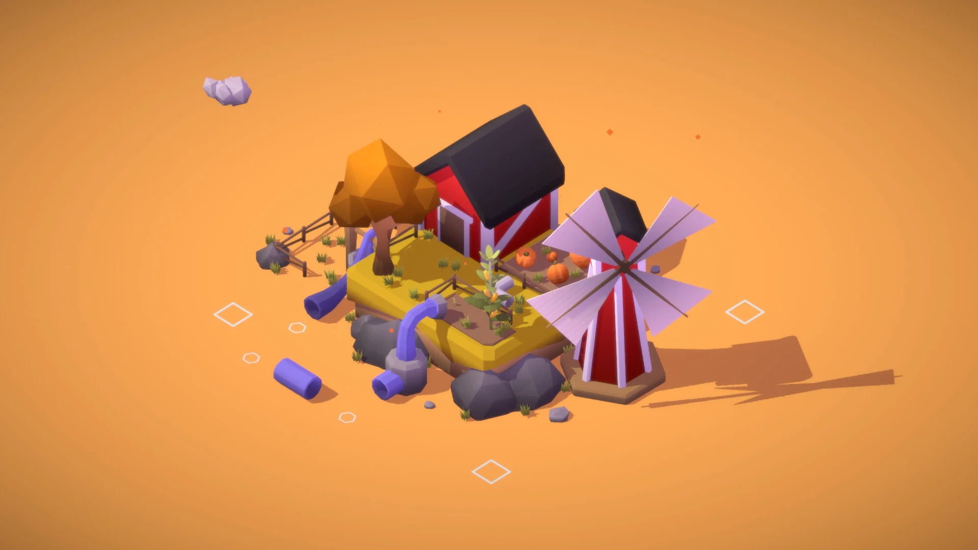 Diorama glaciale ricoperto di neve con un igloo e blocchi di ghiaccio in Sizeable