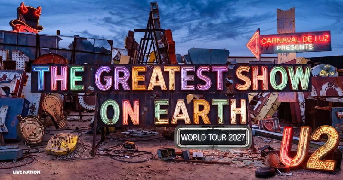 Artwork ufficiale del tour The Greatest Show On Earth degli U2