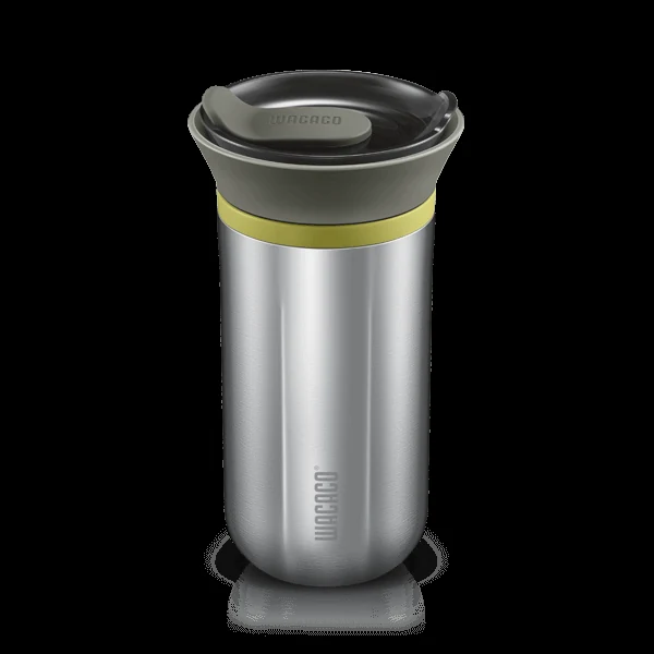 Tazza termica Wacaco Cuppamoka in acciaio inox con dripper estraibile e filtri di carta